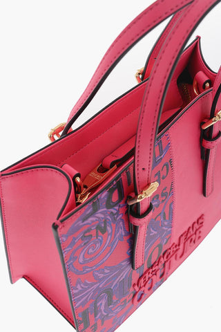  JEANS COUTURE Baroque Motif Tote Bag with Embossed Logo 