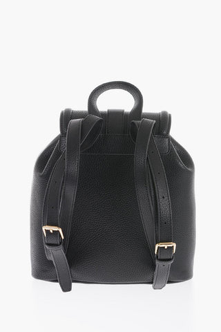  JEANS COUTURE Faux Leather Backpack with Golden Buckle 