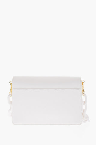 JEANS COUTURE Faux Leather Shoulder Bag with Embossed Logo