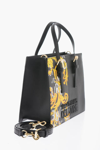 JEANS COUTURE Baroque Motif Tote Bag with Embossed Logo