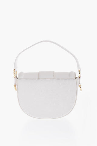 JEANS COUTURE Texured Faux-leather bag with Embellishment Maxi Golden Buckle