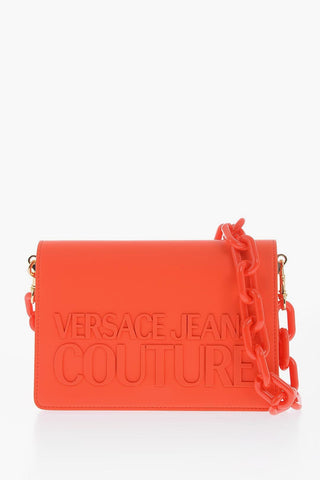  JEANS COUTURE Faux Leather Shoulder Bag with Embossed Logo
