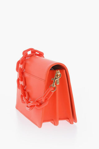  JEANS COUTURE Faux Leather Shoulder Bag with Embossed Logo