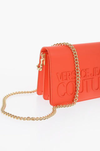  JEANS COUTURE Faux Leather Shoulder Bag with Embossed Logo