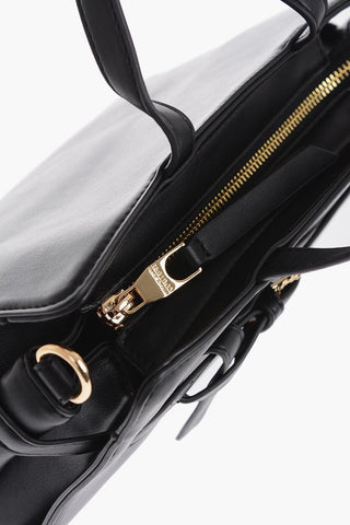 JEANS COUTURE Borsa a Mano in Ecopelle con Fibbia Dorata