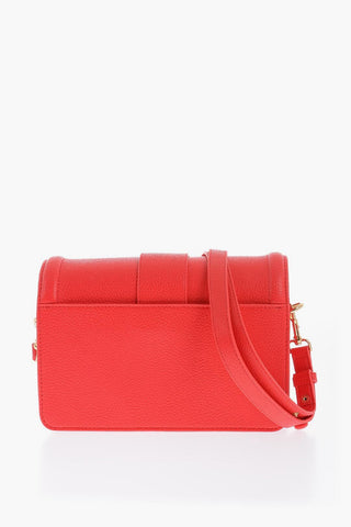 JEANS COUTURE Faux Leather Shoulder Bag with Golden Buckle