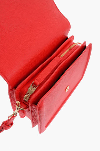 JEANS COUTURE Faux Leather Shoulder Bag with Golden Buckle