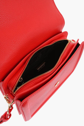 JEANS COUTURE Faux Leather Shoulder Bag with Golden Buckle