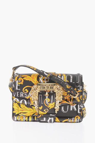 JEANS COUTURE Baroque Motif Bag With Embellishment by Maxi Golden Buckle