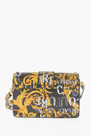JEANS COUTURE Baroque Motif Bag With Embellishment by Maxi Golden Buckle