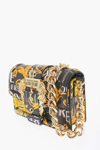 JEANS COUTURE Baroque Motif Bag With Embellishment by Maxi Golden Buckle