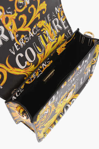 JEANS COUTURE Baroque Motif Bag With Embellishment by Maxi Golden Buckle