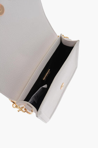 JEANS COUTURE Faux Leather Shoulder Bag with Maxi Golden Buckle 