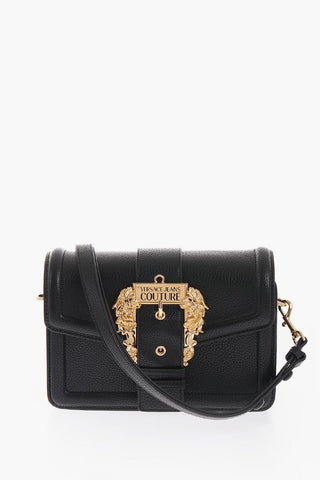  JEANS COUTURE Faux Leather Shoulder Bag with Golden Buckle