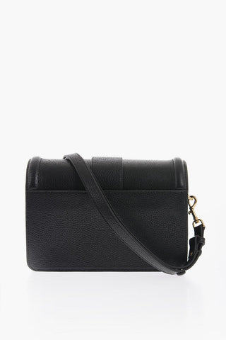  JEANS COUTURE Faux Leather Shoulder Bag with Golden Buckle
