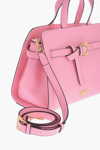  JEANS COUTURE Faux Leather Handbag with Golden Buckle 