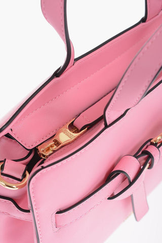  JEANS COUTURE Faux Leather Handbag with Golden Buckle 