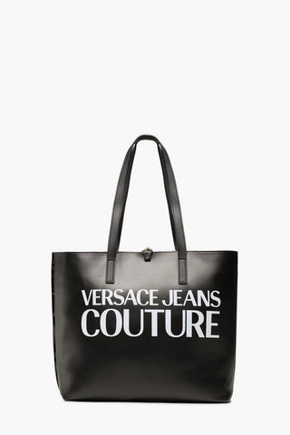 JEANS COUTURE All-Over Printed Logo Reversible RANGE Z Tote Bag