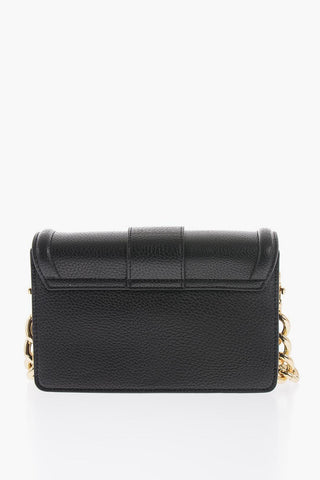 JEANS COUTURE Borsa a Spalla in Ecopelle con Maxi Fibbia Dorata