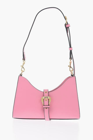 JEANS COUTURE Faux Leather Shoulder Bag with Golden Details