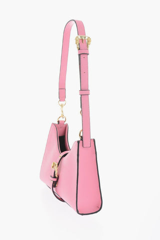 JEANS COUTURE Faux Leather Shoulder Bag with Golden Details