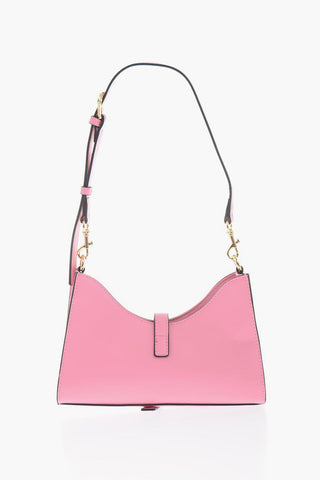 JEANS COUTURE Faux Leather Shoulder Bag with Golden Details