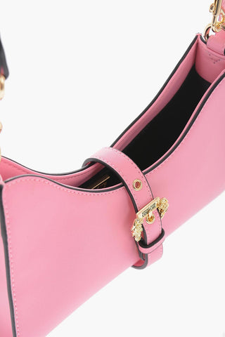 JEANS COUTURE Faux Leather Shoulder Bag with Golden Details