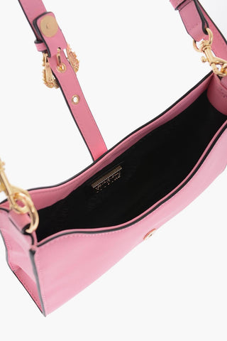 JEANS COUTURE Faux Leather Shoulder Bag with Golden Details