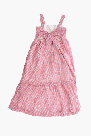 Vestito Svasato con Dettaglio Cut Out e Fiocco