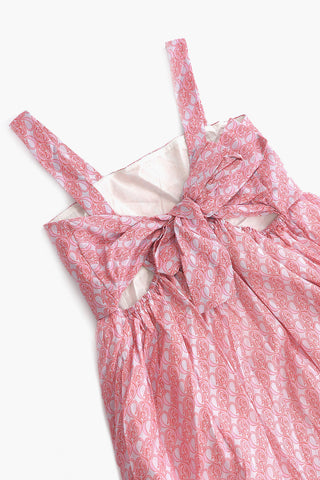 Vestito Svasato con Dettaglio Cut Out e Fiocco