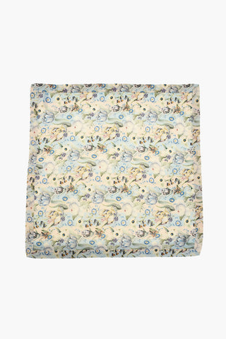 Coperta in Lana Merino a Stampa Floreale