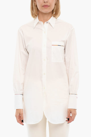 Camicia A Maniche Lunghe Con Taschino