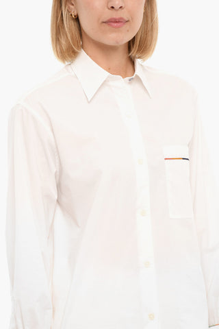 Camicia A Maniche Lunghe Con Taschino