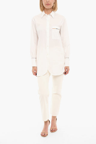 Camicia A Maniche Lunghe Con Taschino