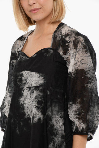 Heart-shaped Neckline JIMEA Embroidered Dress