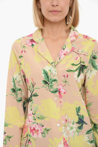 Floral Print Long Sleeved Shirt