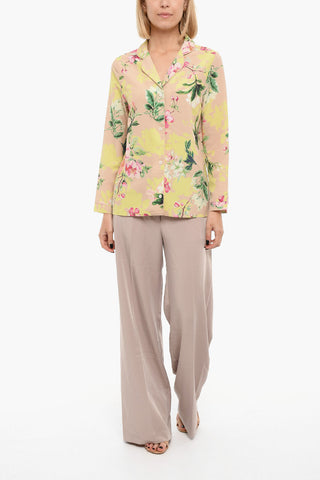 Floral Print Long Sleeved Shirt