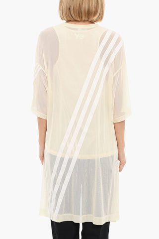 ADIDAS Double Layer Asymmetric MESH Short Sleeved T-shirt
