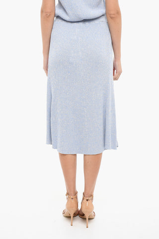 Ribbed Stretchy BONNIE Longuette Skirt