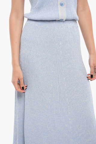 Ribbed Stretchy BONNIE Longuette Skirt