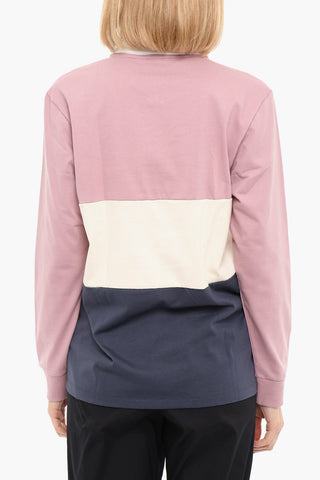 Velour Logo Long Sleeved Polo