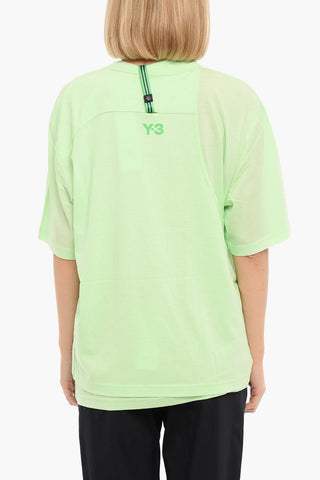ADIDAS T-shirt A maniche Corte Doppio Strato 