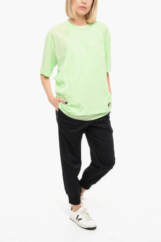 ADIDAS T-shirt A maniche Corte Doppio Strato 