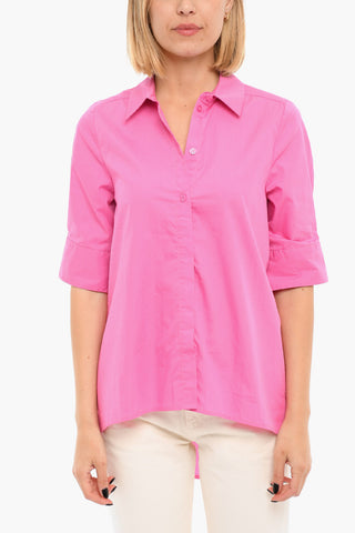 Camicia Asimmetrica AVALIGZ  A Maniche Corte 