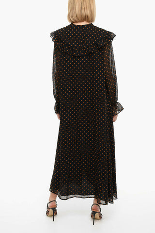 V Neck Dot Print JYTTA Maxi Dress