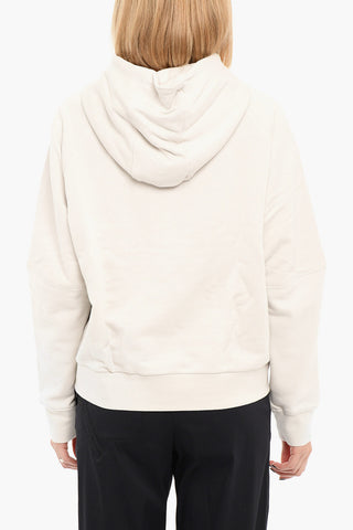 ADIDAS Logo Print Brushed Cotton Hoodie