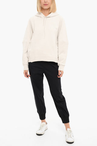 ADIDAS Logo Print Brushed Cotton Hoodie
