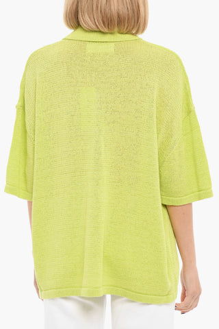 Knitted MEL Short Sleeved Shirt With Breast Pocket