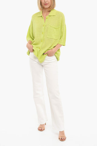 Knitted MEL Short Sleeved Shirt With Breast Pocket