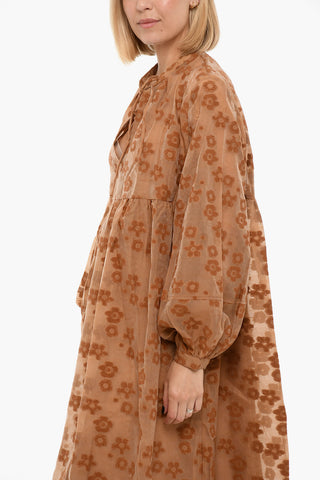 Floaral Print Long Sleeved MYNTHE Maxi dress